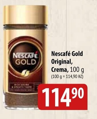 Bala Nescafé Gold Original, Crema nabídka