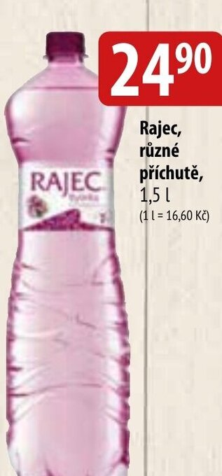 Bala Rajec, různé příchutě, 1,5 L nabídka