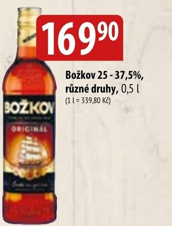 Bala Božkov 25 -37,5%, různé druhy, 0,5 L nabídka