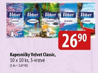 Bala Kapesníčky Velvet Classic nabídka