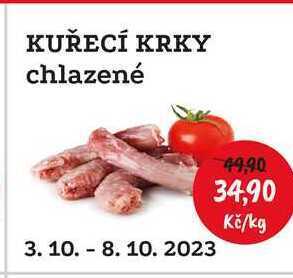 RABBIT řeznictví Kuřecí krky chlazené 1kg nabídka
