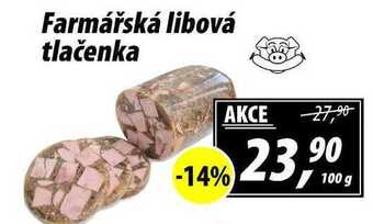 ZEMAN Farmářská libová tlačenka, 100 g nabídka