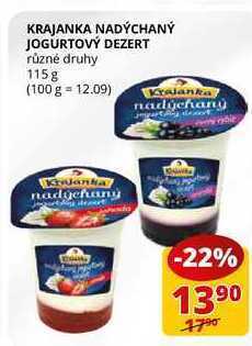 Flop Krajanka nadýchaný jogurtový dezert různé druhy 115g nabídka
