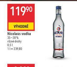 Globus Nicolaus vodka nabídka