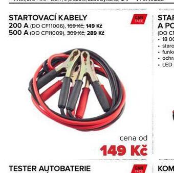 Auto Kelly Startovací kabely 500 a nabídka