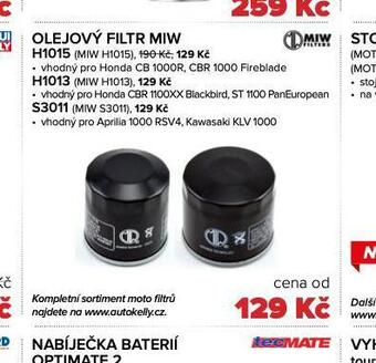 Auto Kelly Olejový filtr miw nabídka