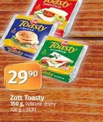 COOP TIP Zott Toasty 150 g nabídka