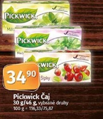 COOP TIP Pickwick Čaj nabídka