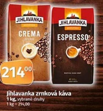 COOP TIP Jihlavanka zrnková káva nabídka
