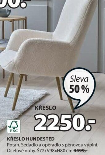 JYSK KŘESLO HUNDESTED nabídka
