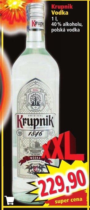Norma Krupnik Vodka nabídka