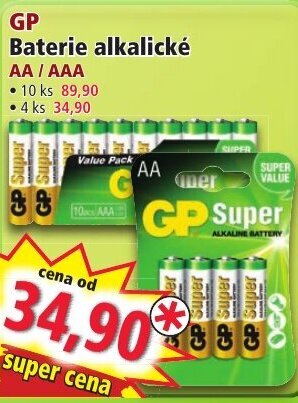 Norma GP Baterie alkalické AA / AAA nabídka