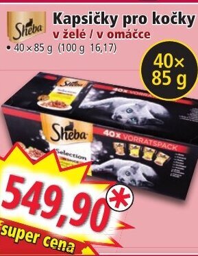 Norma Sheba Kapsičky pro kočky nabídka