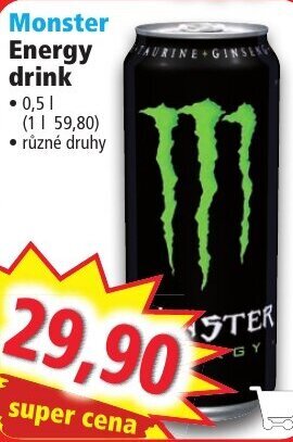 Norma Monster Energy drink nabídka