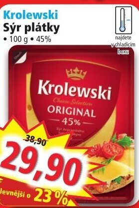 Norma Krolewski Sýr plátky nabídka