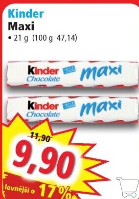 Norma Kinder Maxi nabídka