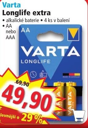 Norma Varta Longlife extra nabídka