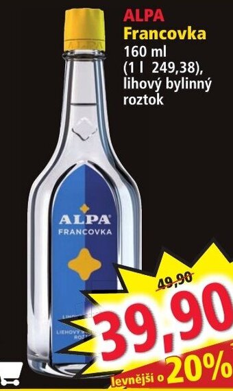 Norma ALPA Francovka nabídka