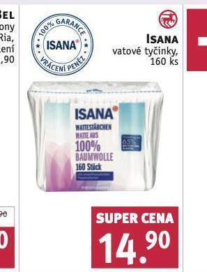 Rossmann Isana vatové tyčinky nabídka