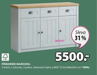 JYSK PŘÍBORNÍK MARKSKEL nabídka