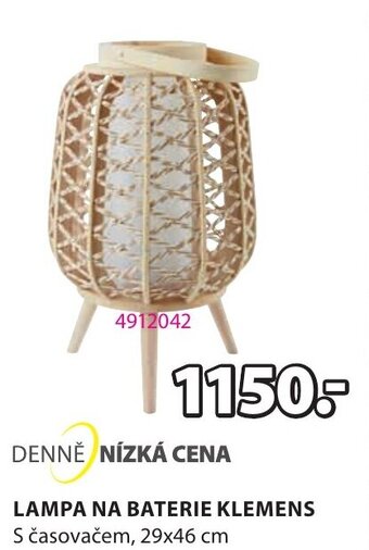 JYSK LAMPA NA BATERIE KLEMENS nabídka