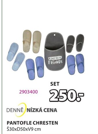 JYSK PANTOFLE CHRESTEN nabídka