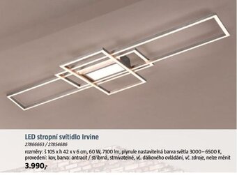 Bauhaus LED stropní svítidlo Irvine nabídka