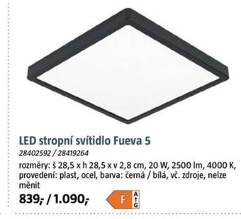 Bauhaus LED stropní svítidlo Fueva 5 nabídka