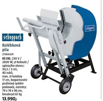 Bauhaus scheppach Kolébková pila nabídka