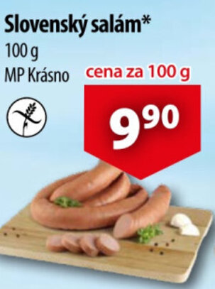 CBA Slovenský salám nabídka