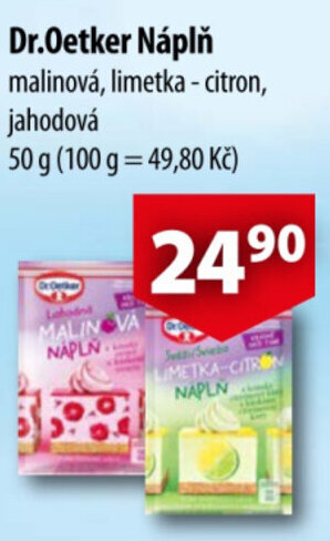 CBA Dr.Oetker Náplň nabídka
