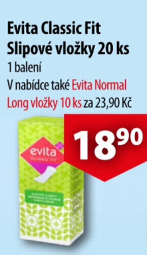 CBA Evita Classic Fit Slipové vložky 20 ks nabídka