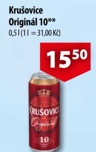 CBA Krušovice Originál 10 nabídka