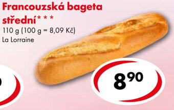 CBA Francouzská bageta střední nabídka