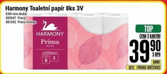 Tamda Foods Harmony Toaletní papír 8ks 3V nabídka