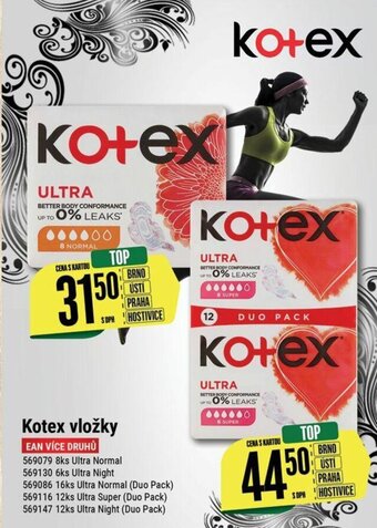 Tamda Foods Kotex vložky nabídka