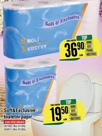 Tamda Foods Soft&Exclusive toaletní papír nabídka