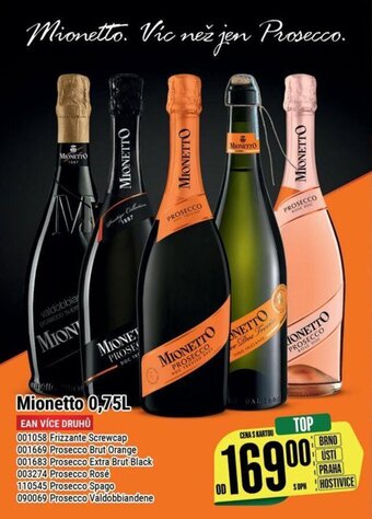 Tamda Foods Mionetto 0,75L nabídka
