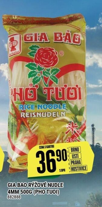 Tamda Foods GIA BAO RÝŽOVÉ NUDLE 4MM 500G (PHO TUOI) nabídka