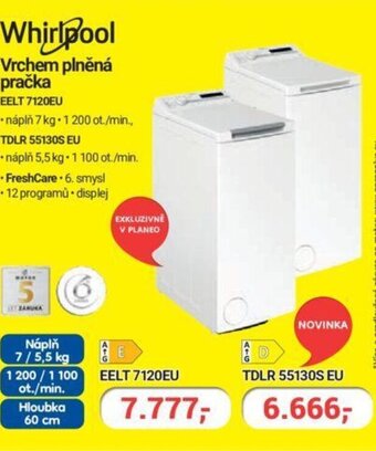 Planeo Elektro Whirlpool Vrchem plněná pračka nabídka