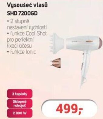 Planeo Elektro Vysoušeč vlasů SHD 7200GD nabídka