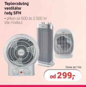 Teplovzdušný ventilátor řady SFH