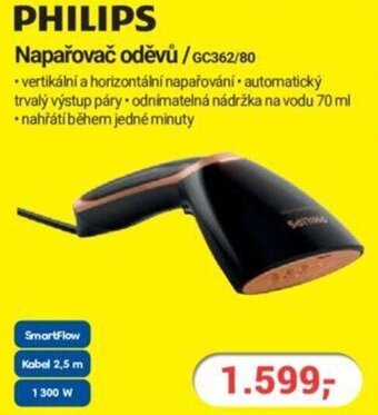 Planeo Elektro PHILIPS Napařovač oděvů / GC362/80 nabídka