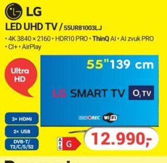 Planeo Elektro LG LED UHD TV/55UR81003LJ nabídka