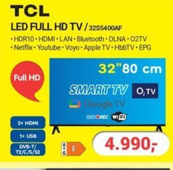 Planeo Elektro TCL LED FULL HD TV/32S5400AF nabídka