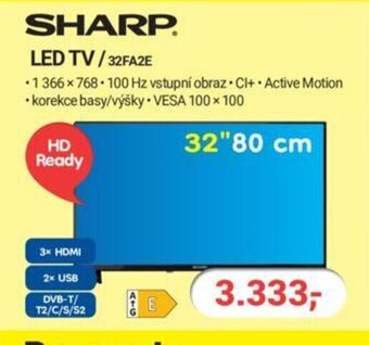 Planeo Elektro SHARP LED TV /32FA2E nabídka