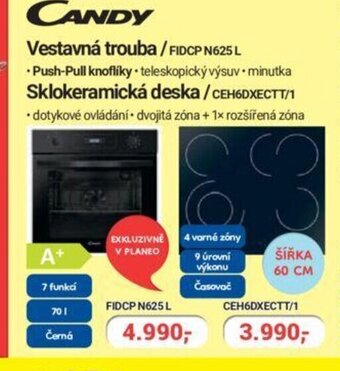 CANDY Vestavná trouba / FIDCP N625 L