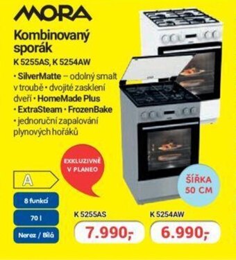 Planeo Elektro MORA Kombinovaný sporák nabídka