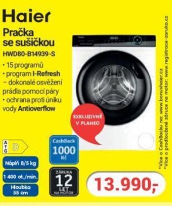 Haier Pračka se sušičkou