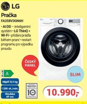 Planeo Elektro LG Pračka FA2S8V3GN6H nabídka